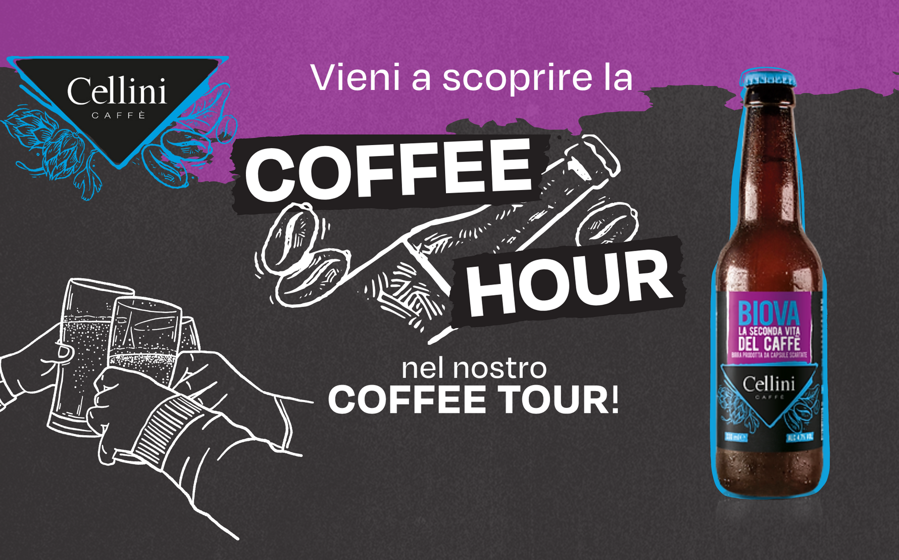 Coffee Revolution Cellini Caffè: dall’happy hour alla Coffee Hour