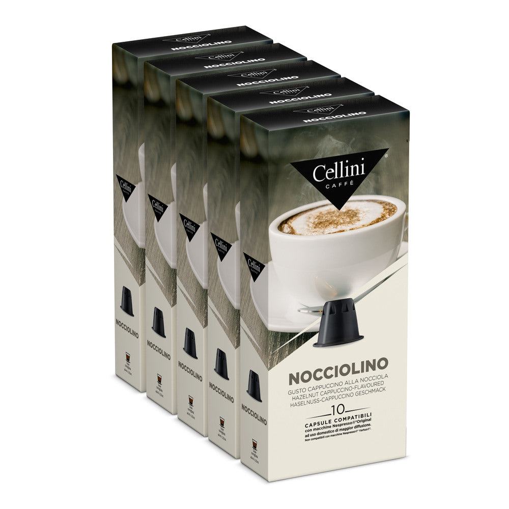 Capsule Compatible Nespresso Nocciolino Nero Nobile - калорийность