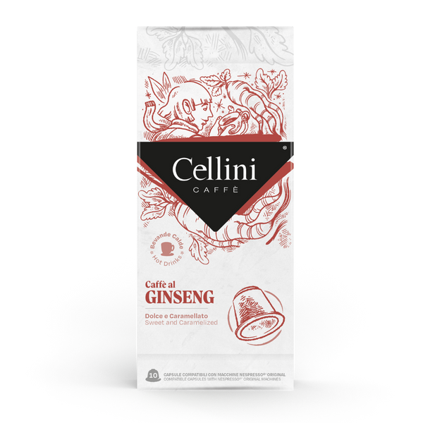 Ginseng Coffee Nespresso Compatible Capsules Cellini Caffe