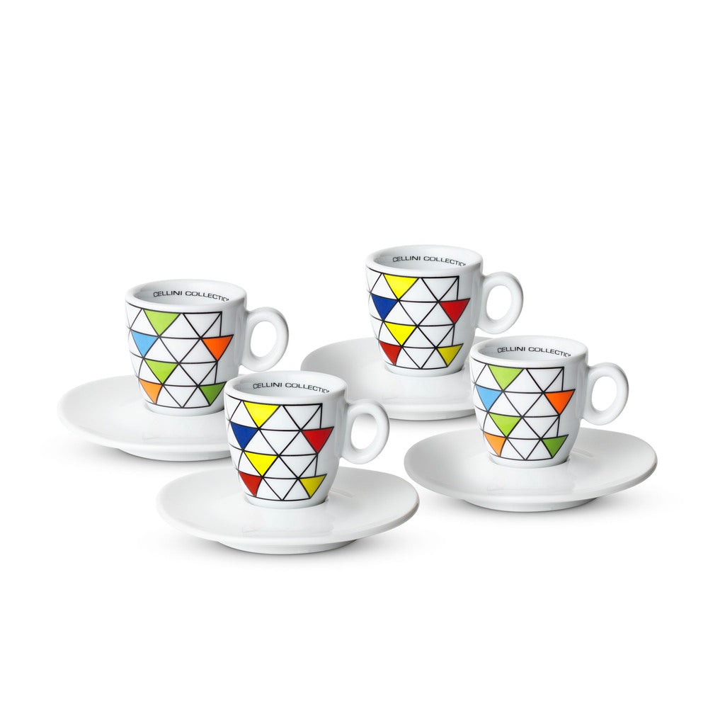 Tazzine Espresso collezione "Triangles"